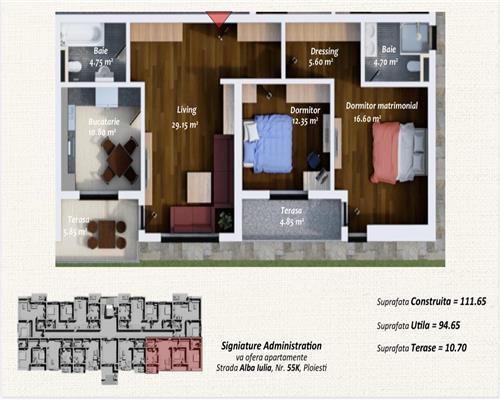 Vanzare apartament 3 camere, premium, in Ploiesti, zona Albert