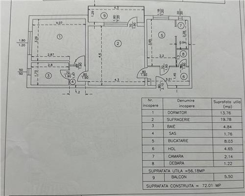Vanzare apartament 2 camere, confort 1A, in Ploiesti, Cantacuzino