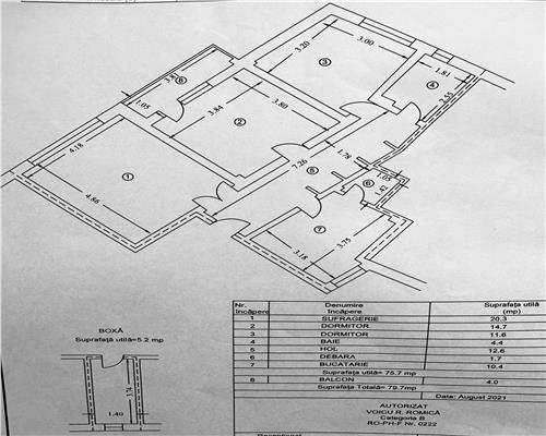 Apartament 3 camere, centrala termica, boxa, ultracentral, Ploiesti