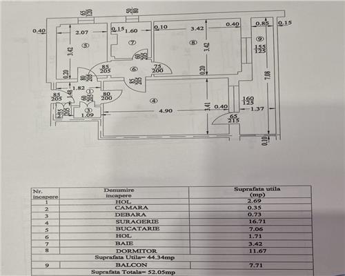 Vanzare apartament 2 camere, zona Sud, Bulevardul Castanilor, Ploiesti