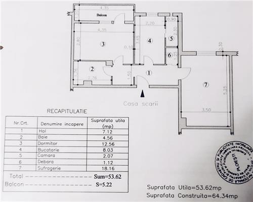 Vanzare apartament 2 camere, decomandat, zona Democratiei, Ploiesti