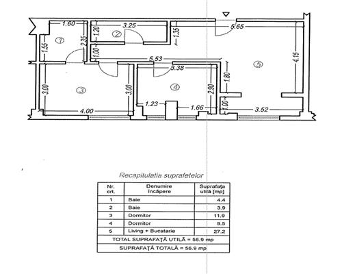 Vanzare apartament 3 camere, zona Cantacuzino   Carol Davila, Ploiesti.
