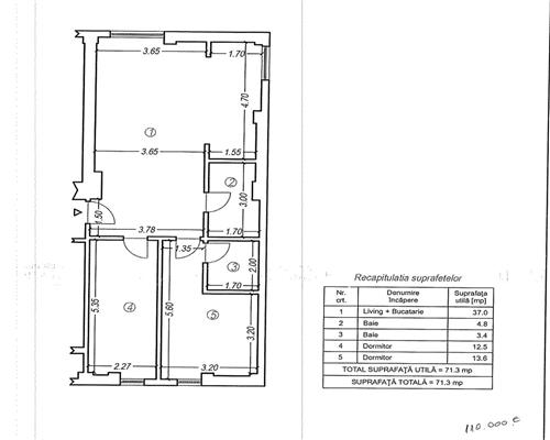 Vanzare apartament 3 camere, zona Cantacuzino   Carol Davila, Ploiesti.