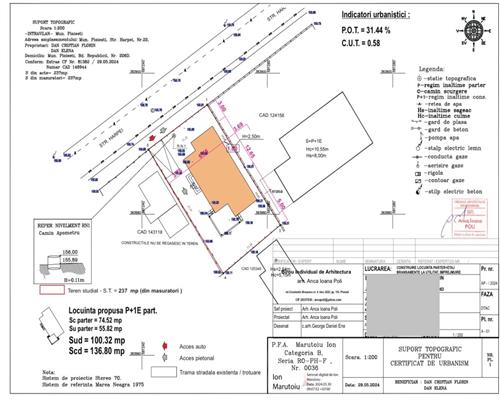 Teren cu autorizatie constructie si proiect casa, Ploiesti, zona Transilvaniei