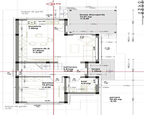 Teren cu autorizatie constructie si proiect casa, Ploiesti, zona Transilvaniei