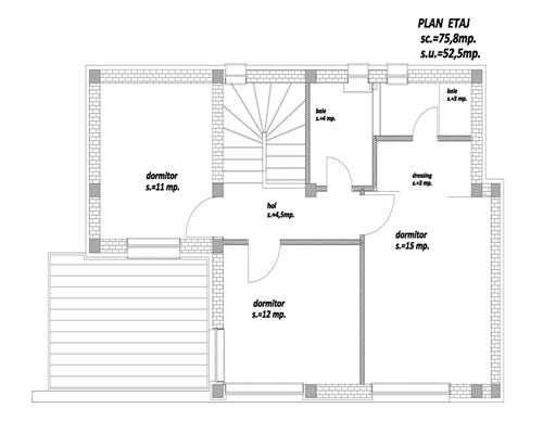 Casa 4 camere, constructie noua, in Paulesti, la 200 m de padure.