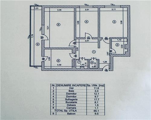 Vanzare apartament 3 camere decomandat, zona Vest, Ploiesti
