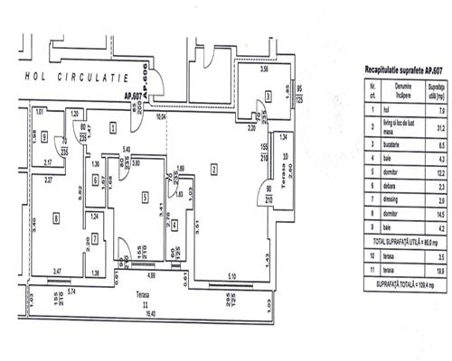 Apartament 3 camere si 2 terase in Ploiesti, zona Parcul Mihai Viteazul.