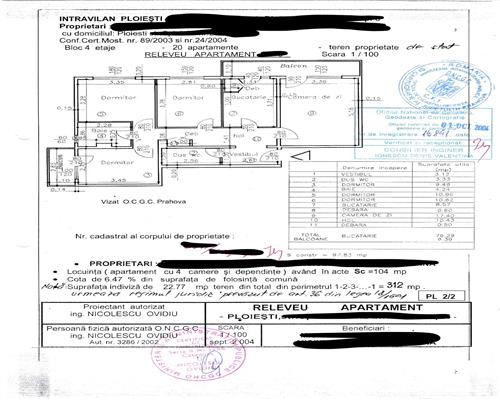 Apartament 4 camere 80mp , P ta Mihai Viteazul , zona centrala, Ploiesti