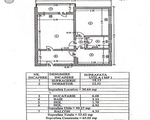 Apartament 2 camere, confort 1 circular,zona Vest, Ploiesti.