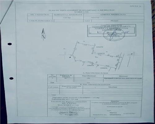 Teren intravilan 532mp , Ploiesti , ultracentral