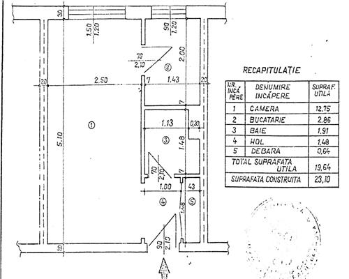 Vanzare garsoniera, centrala termica proprie, zona Vest, Ploiesti