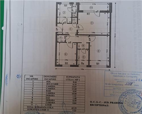 Podu Inalt 3 camere etaj 4