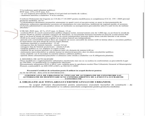 Teren intravilan 713m2 , Ploiesti , zona UPG