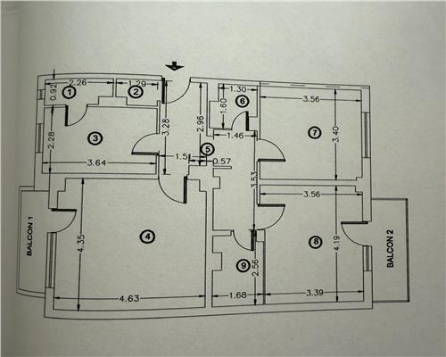 Apartament 3 camere, complet renovat, in Ploiesti, zona Gh. Doja.