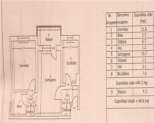 Apartament 2 camere , zona nord , Cameliei , Ploiesti