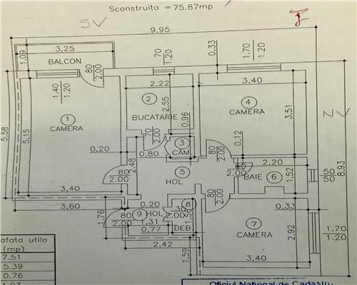 Apartament 3 camere, renovat, in Ploiesti, zona Republicii.